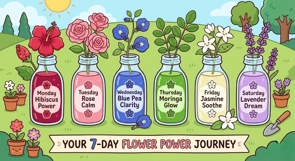 Your 7-Day "Flower Power" Wellness Journey